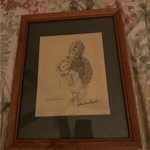 Sandra Kuck “Little Angel” Signed & Framed Sketch Art